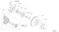 402045DA0A-HUB FRONT WHEEL