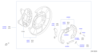 44020EM10B-Plate assy-rear brake, rh