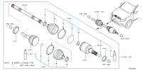 391004JA1A-SHAFT ASSY-FRON
