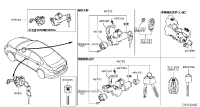 D8700EX80A-LOCK SET-STEERING