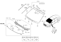 86130C3010-MOULDING-W/SHLD GLASS SIDE LH