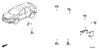 39670T70H01-SENSOR UNIT, PARKING (SELECT)