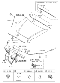 811300LBA0-Lock assy-hood