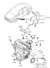 3925226870-BRKT ASSY-KNOCK SENSOR