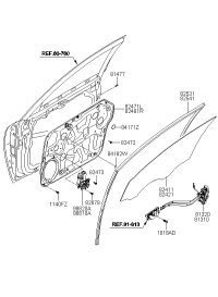 813103K520-LATCH ASSY-FRONT DOOR,LH