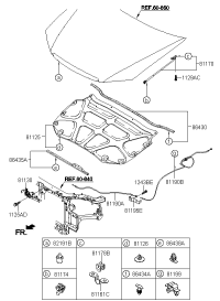 811902F100-CABLE ASSY-HOOD LATCH RELEASE