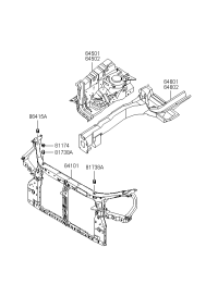 641010LBA0-CARRIER ASSY-FR END MODULE