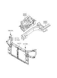 641012E001-CARRIER ASSY-FR END MODULE