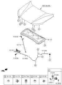 81170S6000-Stay assy-hood