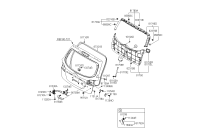 812602B000-Handle assy-tail gate o/s