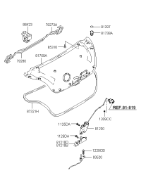 792732D031-BAR-TRUNK LID HINGE TORSION LH