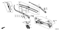 76600T7JH01-ARM, WINDSHIELD WIPE