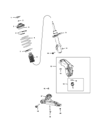 53318694-CAP SUSPENSION STRUT