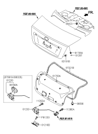 812302F500-LOCK ASSY TRUNK