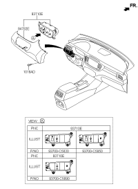 93700C5100WK-SWITCH,KEY LESS-IG.SWITCH