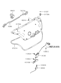 792732D010-BAR-TRUNK LID HINGE TORSION LH