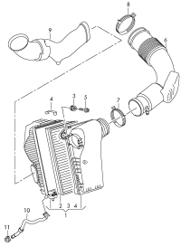 7P0129607C-AIR CLEANER