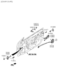 826551M210-BASE ASSY-FR DR O/S HANDLE LH