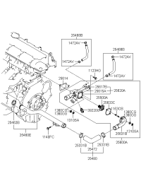 2546023000-PIPE & O-RING ASSY-W/INLET