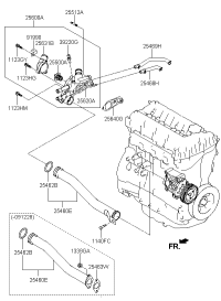 254602G800-PIPE & O-RING ASSY-W/INLET