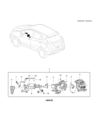 22745845-Kit, steering column accessory (incl. 7,9)