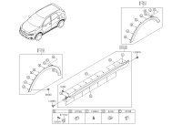 87752D8000-Moulding assy-side sill, rh