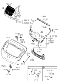 817301Z0004W-TRIM ASSY-TAIL GATE FRAME SIDE
