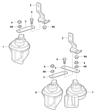 5GD951182B-BRACKET-ENGINE SUPP*