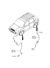 956702E300-SENSOR ASSY-ABS FRONT WHEEL ,L