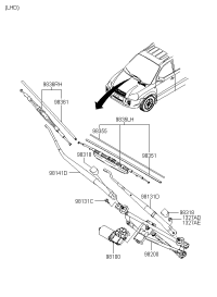 981102E000-MOTOR ASSY-WINDSHIEL