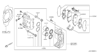 410111NC0A-CALIPER ASSY-FRONT LH,W/O PADS OR SHIMS