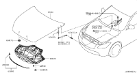 654711MA0A-STAY ASSY-HOOD