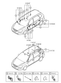 918001D151-WIRING HARNESS-ROOF