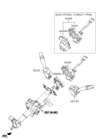 934901D600-CONTACT ASSY-CLOCK S