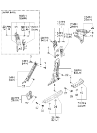 858352F000RU-TRIM-CTR PILLAR LWR LH