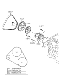 2521237182-V-RIBBED BELT