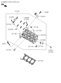 514G53CU00-HEADSUBASSYCYLINDER,LH
