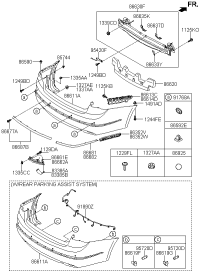 957003R200ABT-ULTRASONIC SENSOR ASSY-P.A.S