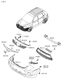 863540LBA0-PARTITION ASSY-ENG/RM UPR,LH