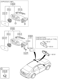 876104Q300-MIRROR ASSY-OUTSIDE RR VIEW,LH