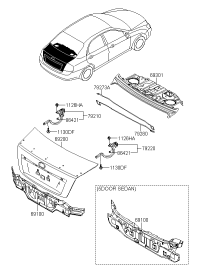 792732F040-BAR-TRUNK LID HINGE TORSION LH