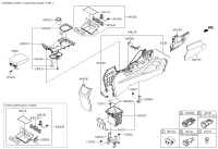 84614F8000XCB-COVER-CONSOLE SIDE LH