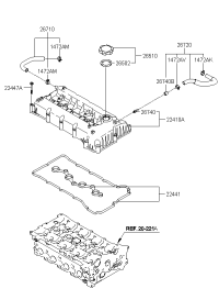 2241025001-COVER ASSY-ROCKER