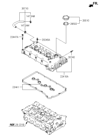 224102G100-COVER ASSY-ROCKER
