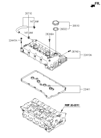 224412B600-GASKET-CENTER BOLT