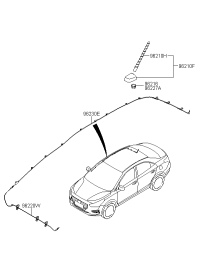 96200D0100-ANTENNA ASSY-ROOF
