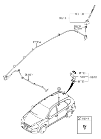 962001D200-ANTENNA ASSY-ROOF