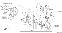 440011BN0A-CALIPER ASSY-REAR RH,W/O PADS OR SHIMS