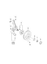 527102E000-Hub assy-rr wheel