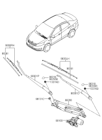 983510U000-RUBBER ASSY-WIPER BLADE (DRIVE